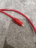 High Qaulity 1FT Red RCA Phono Cable Pair Single Heads Audio Cable - Durable Construction - Excellent - Image 2