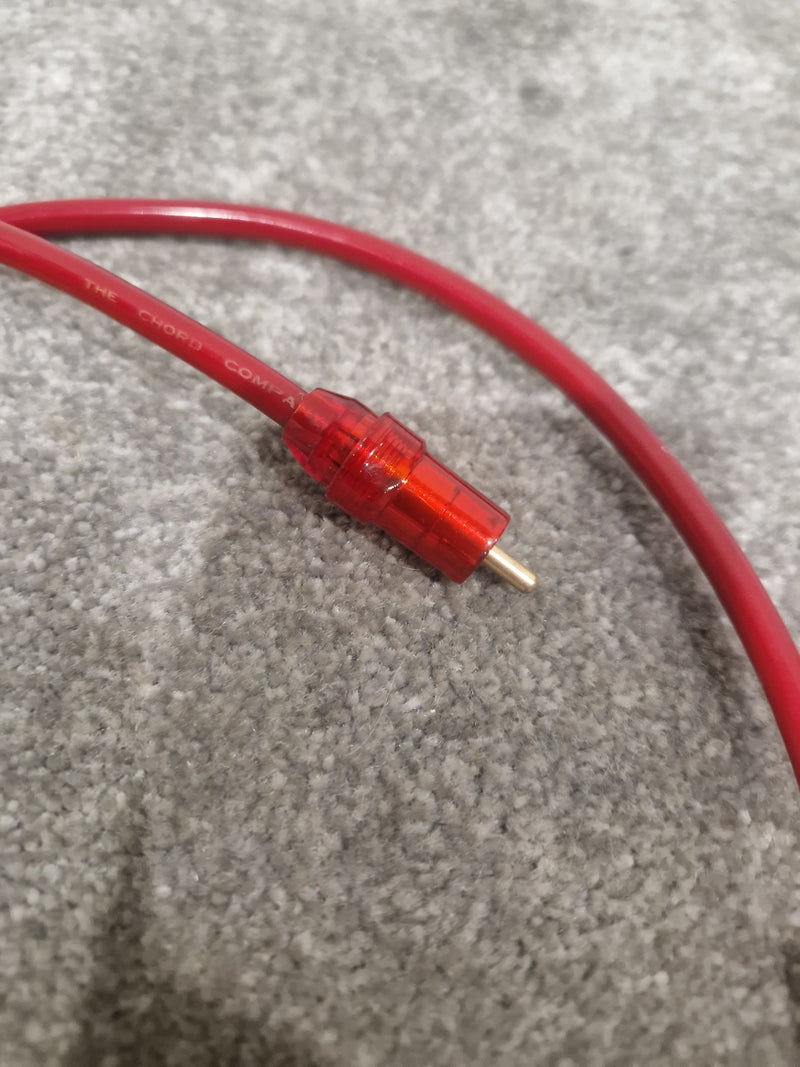 High Qaulity 1FT Red RCA Phono Cable Pair Single Heads Audio Cable - Durable Construction - Excellent - Image 2