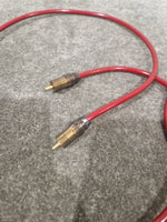 High Qaulity 1FT Red RCA Phono Cable Pair Single Heads Audio Cable - Durable Construction - Excellent - Image 9