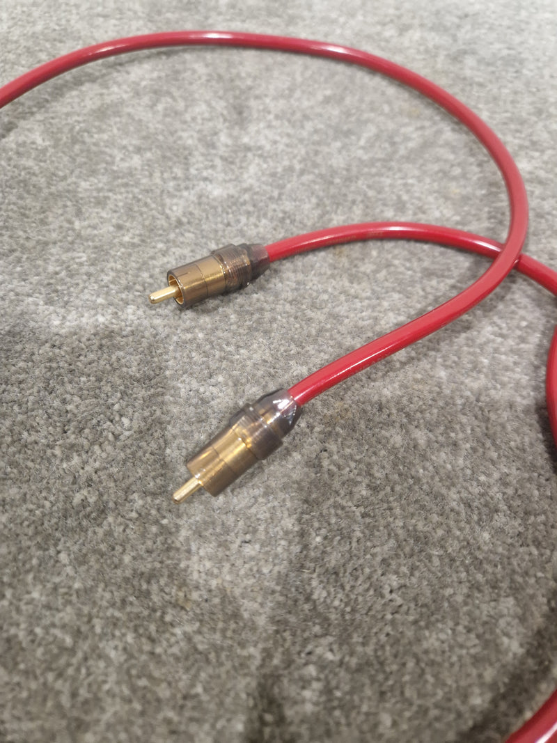 High Qaulity 1FT Red RCA Phono Cable Pair Single Heads Audio Cable - Durable Construction - Excellent - Image 9