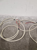 8ft White Banana Phono Lead Pair - High Quality Cables - Very Good - Image 2