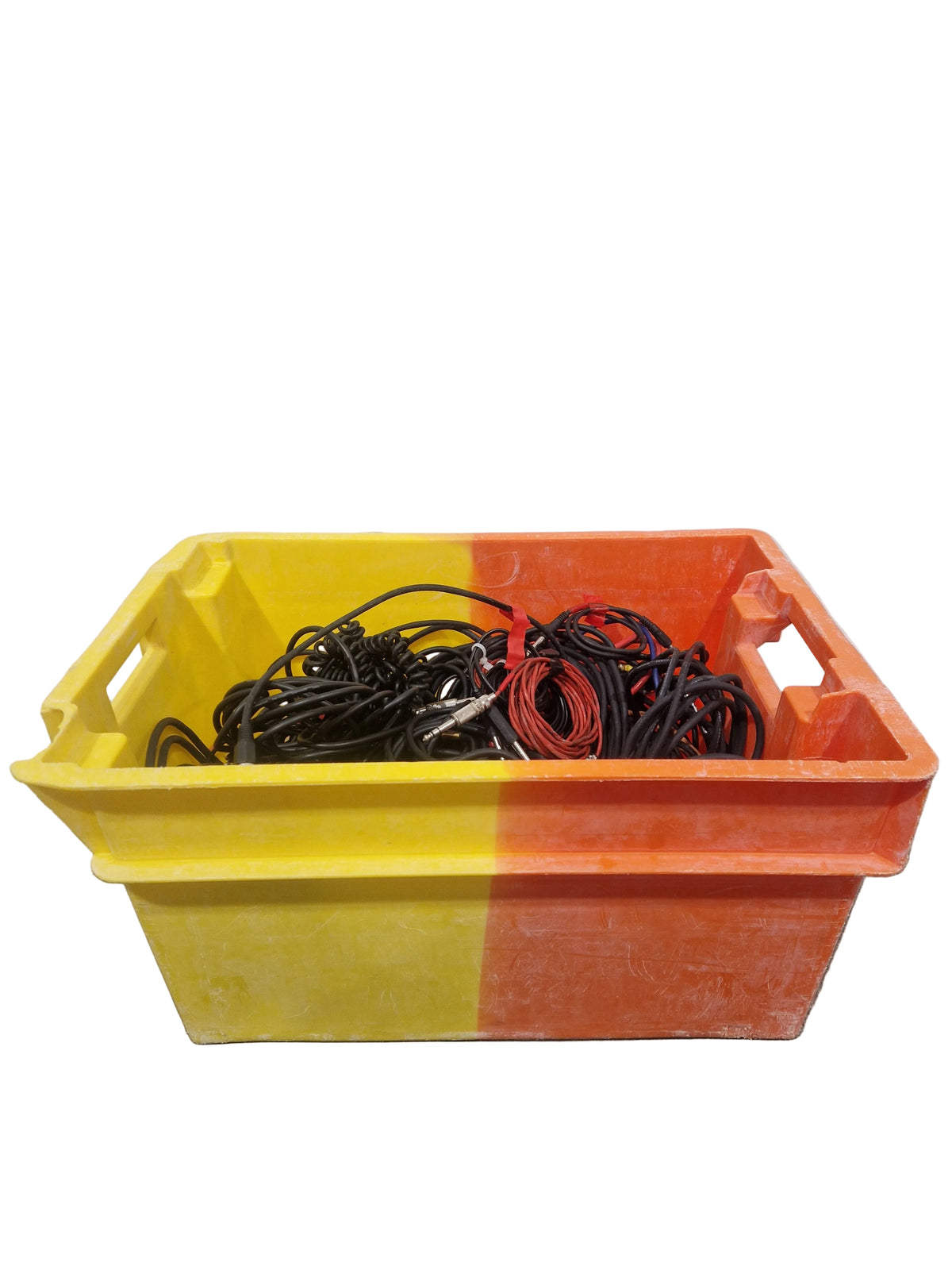 JOB-LOT OF Guitar/Speaker Jack Cables - 36X Multicoloured Audio Cables - Mixed Brands - Good