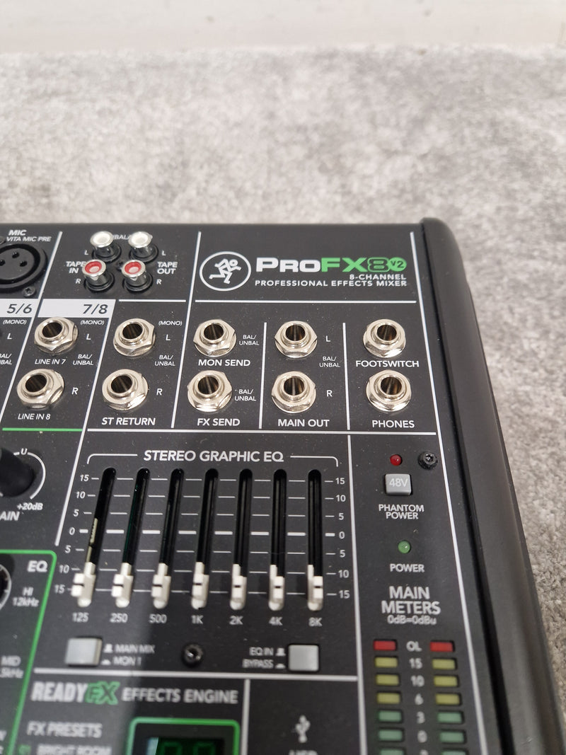 Mackie PROFX8 8-Channel Effects Mixer - Built-In Effects - Excellent w/ Original Box & Power Cable - Image 2