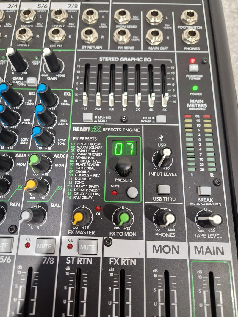 Mackie PROFX8 8-Channel Effects Mixer - Built-In Effects - Excellent w/ Original Box & Power Cable - Image 18