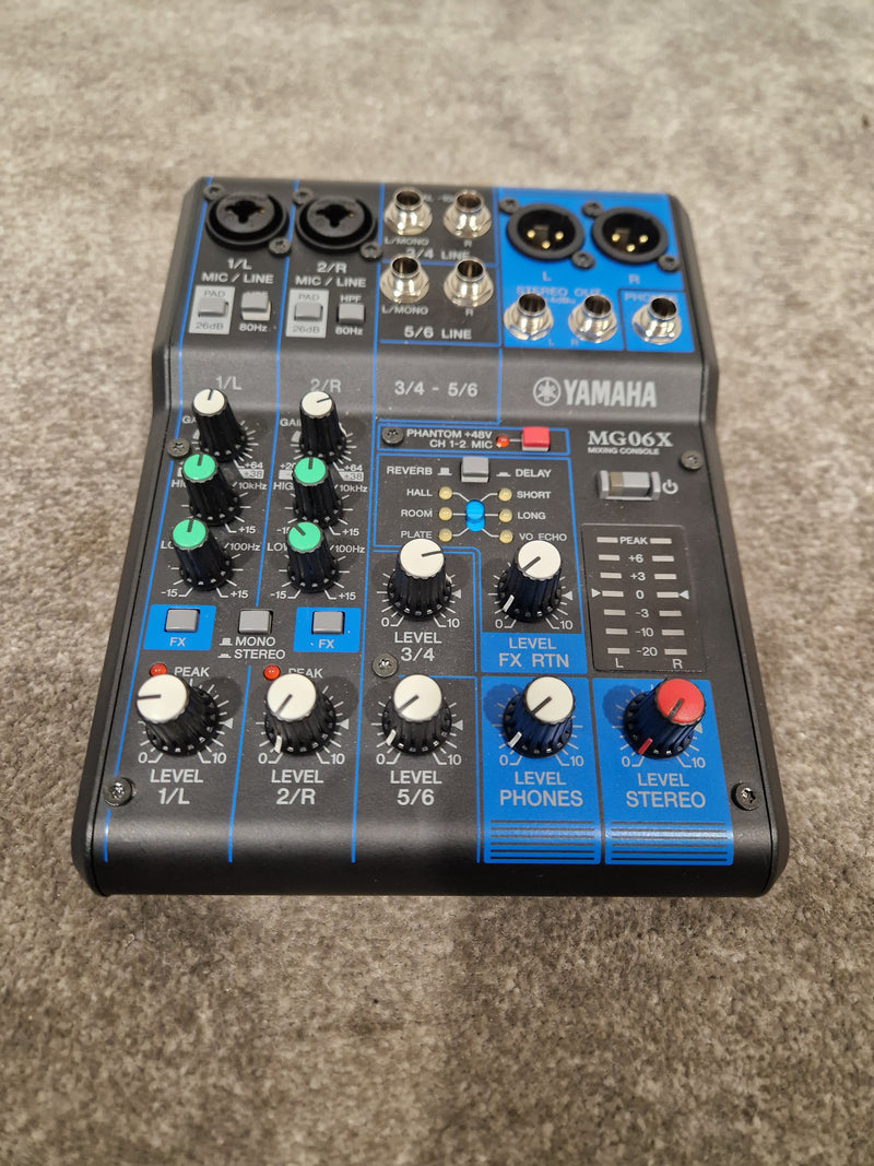 Yamaha MG06X 6-Channel Mixer - Compact Design - Excellent w/ Original Box & Power Supply - Image 9