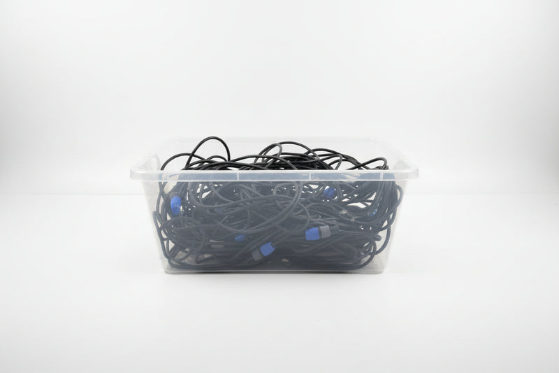 JOB-LOT OF Lynx Speakon Cables X6 All Black Audio Accessories - Excellent Quality - Image 1