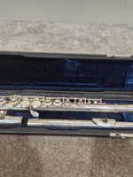 Osborne Engraved Silver Standard Nickel Flute - Elegant Design - Good w/ Hard Case - Image 2