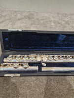 Osborne Engraved Silver Standard Nickel Flute - Elegant Design - Good w/ Hard Case - Image 8