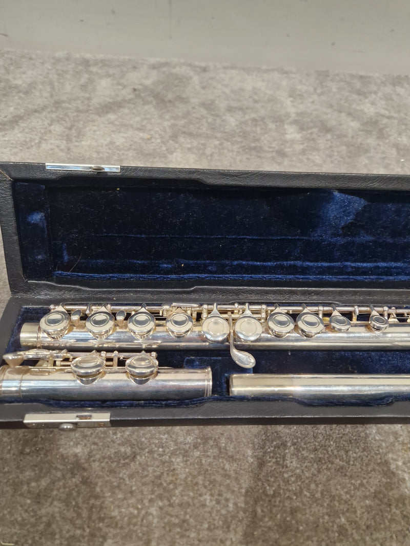 Osborne Engraved Silver Standard Nickel Flute - Elegant Design - Good w/ Hard Case - Image 8