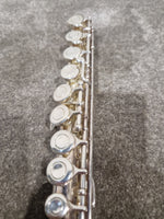 Osborne Engraved Silver Standard Nickel Flute - Elegant Design - Good w/ Hard Case - Image 4