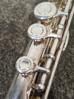 Osborne Engraved Silver Standard Nickel Flute - Elegant Design - Good w/ Hard Case - Image 16