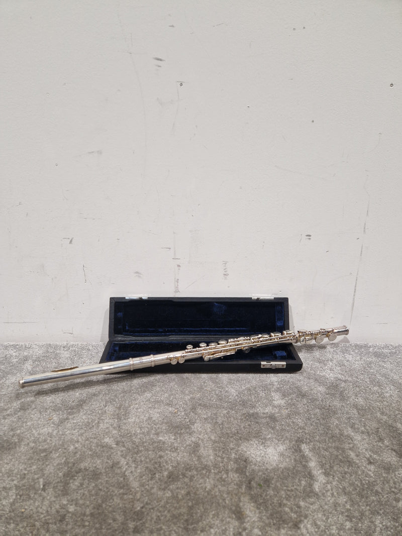 Osborne Engraved Silver Standard Nickel Flute - Elegant Design - Good w/ Hard Case - Image 5