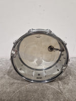 CB700 - Educational Snare Drum - Chrome - Good w/ Hard Case & Drum sticks & Drum stand - Image 17