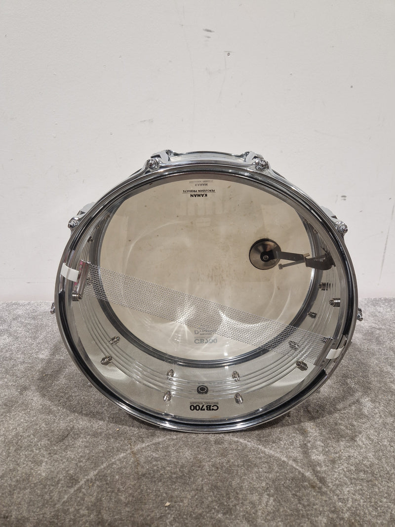 CB700 - Educational Snare Drum - Chrome - Good w/ Hard Case & Drum sticks & Drum stand - Image 17