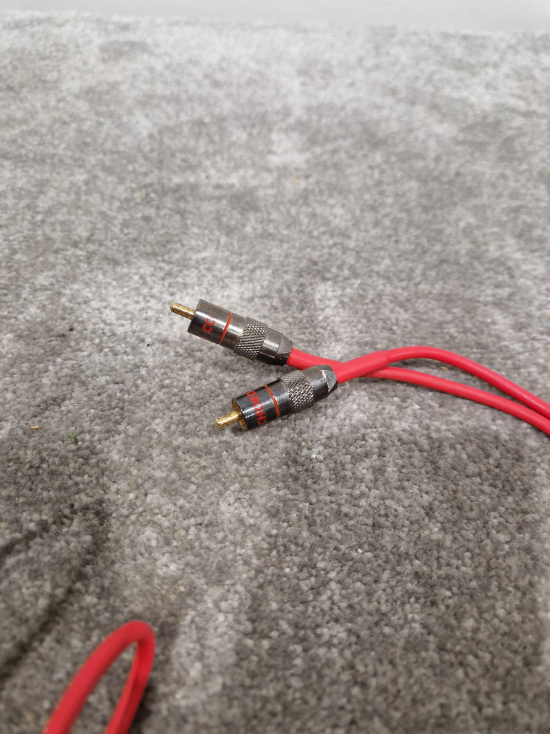 2FT Red Solid Bendable Phono Cables Single Head Pair Audio Cables - Durable Design - Excellent - Image 10