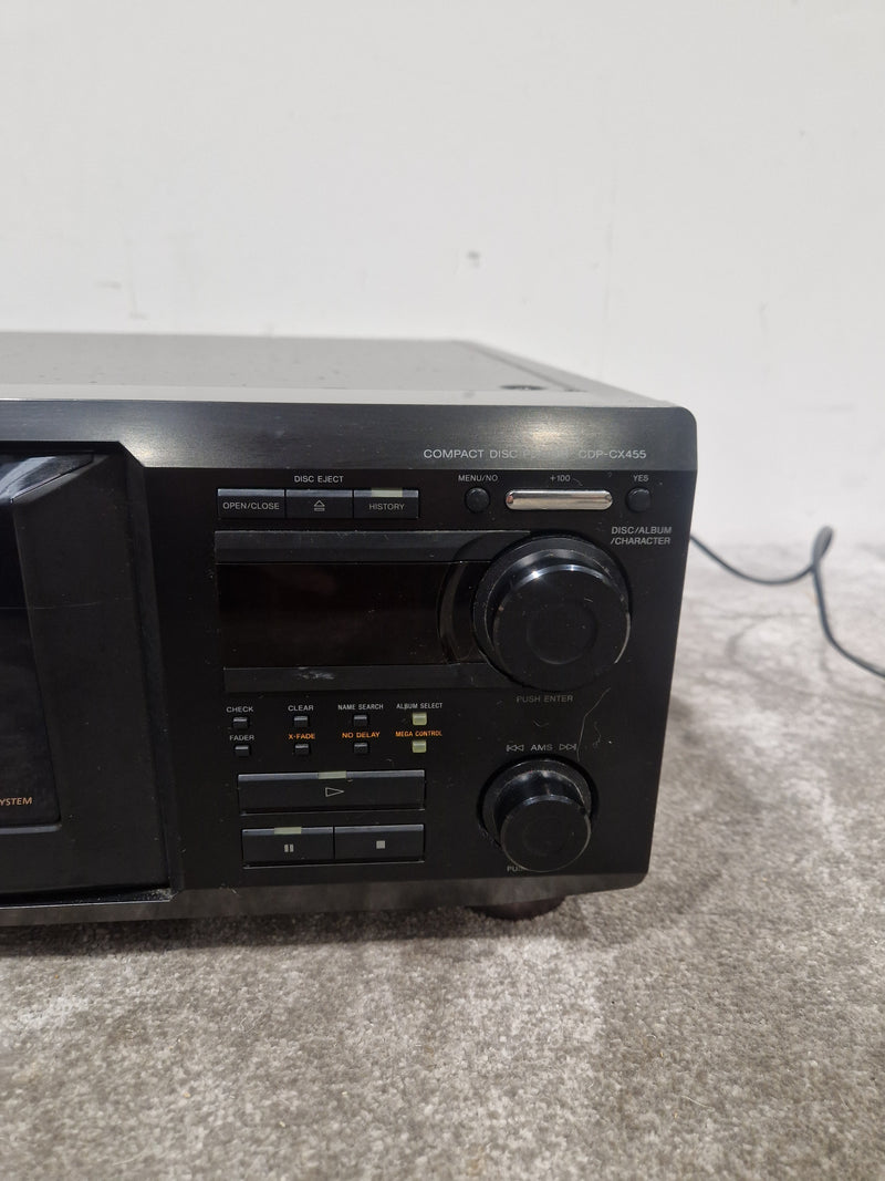Sony CDP-CX455 CD Changer - 400-Disc Capacity - Good w/ Original Box & Power Cable & Remote - Image 8