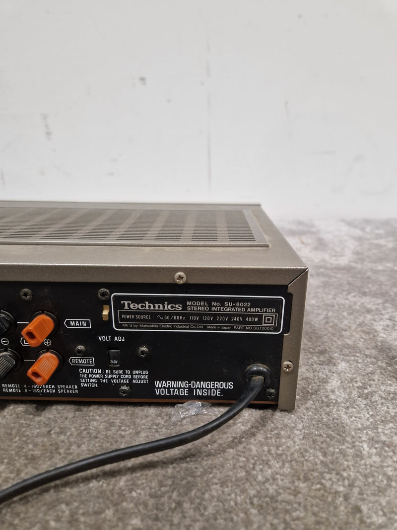 Technics SU-8022 Amplifier - High-Fidelity Sound - Excellent w/ Original Box & Power Cable - Image 10