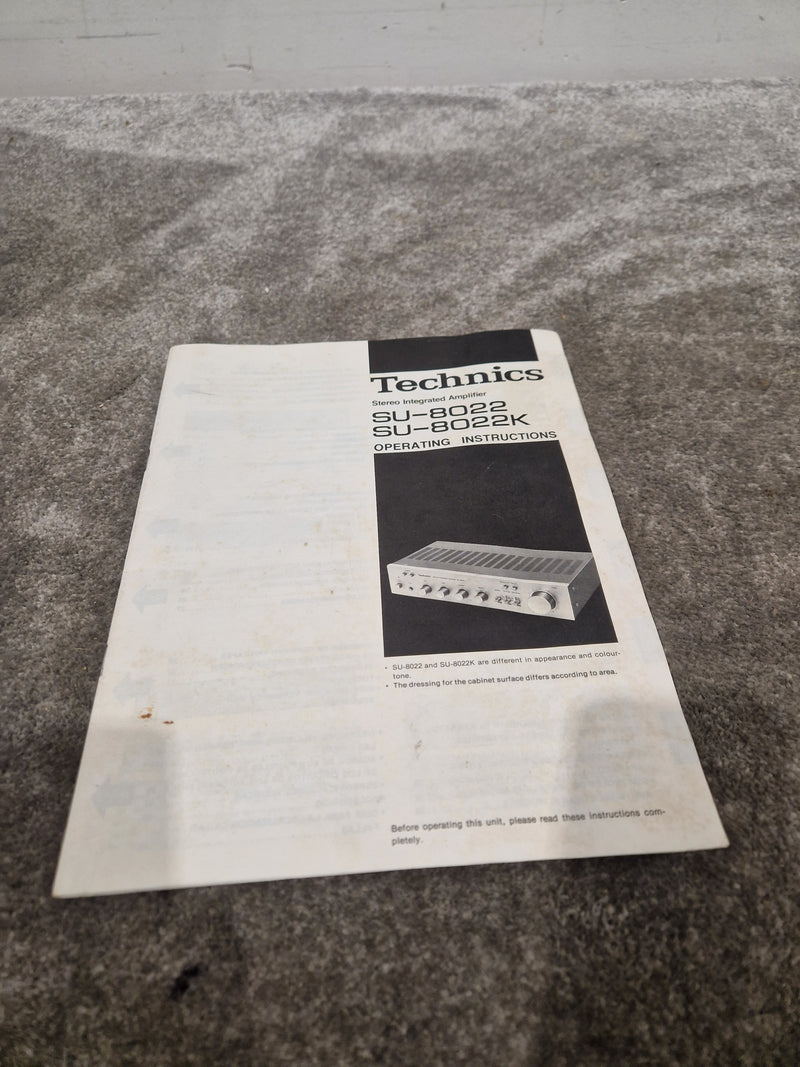 Technics SU-8022 Amplifier - High-Fidelity Sound - Excellent w/ Original Box & Power Cable - Image 16