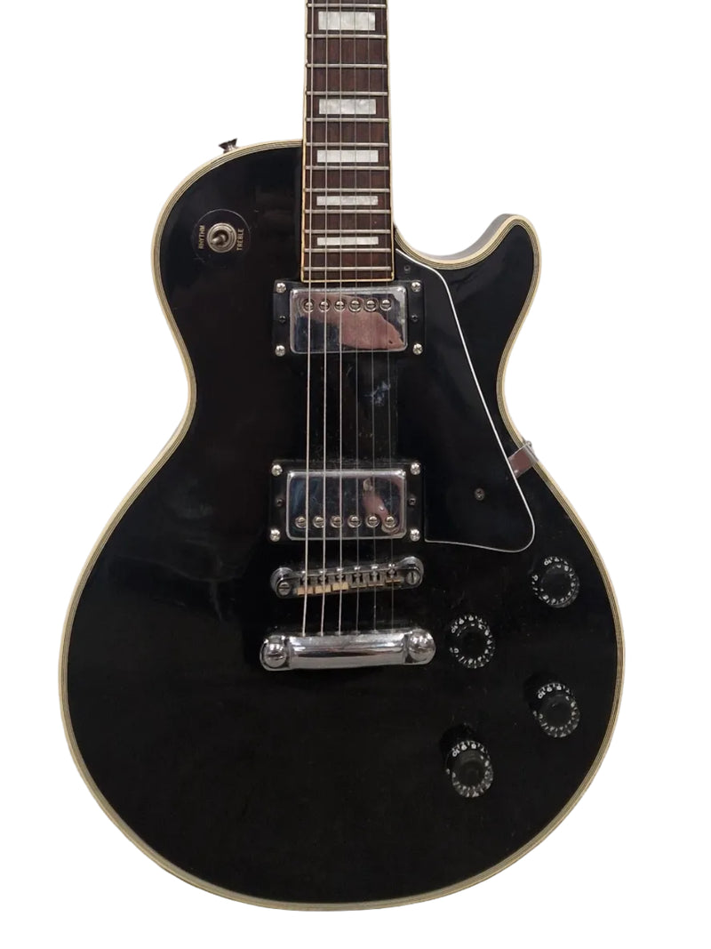 Kay Black Les Paul Style Electric Guitar - Solid Body - Good - Image 1