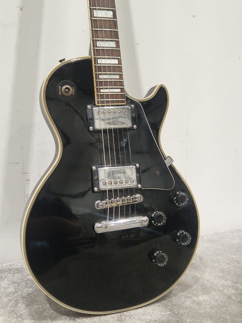 Kay Black Les Paul Style Electric Guitar - Solid Body - Good - Image 2