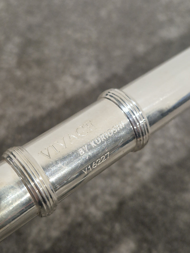 Kurioshi Vivace Silver Plated Flute - Silver-Plated Finish - Excellent w/ Soft Case - Image 4