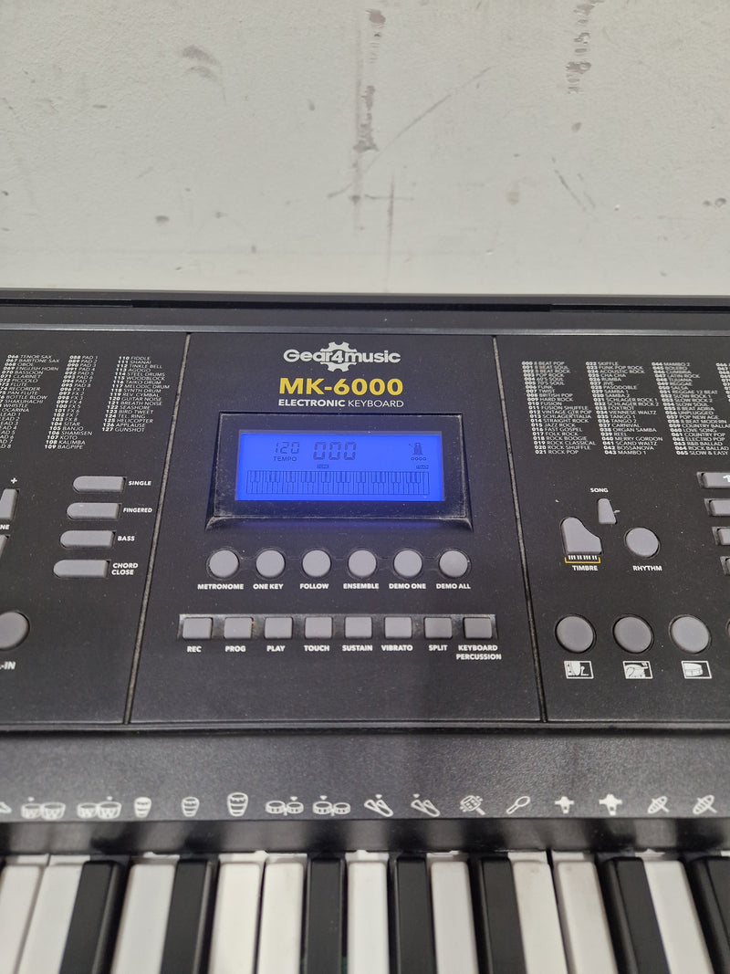 Gear4music MK-6000 - Electronic Keyboard - Black - Excellent w/ Power Supply - Image 8