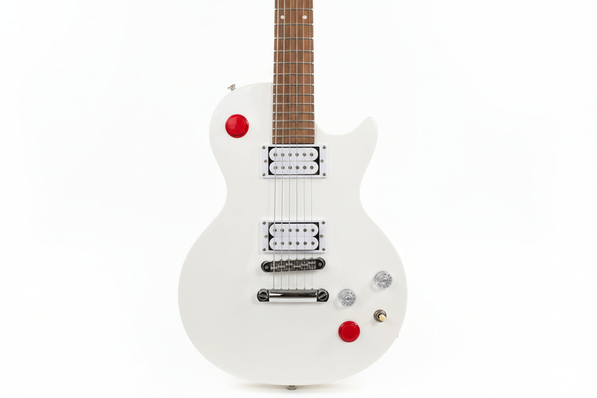 Palace Buckethead LP Style Full White Electric Guitar - Signature Design - Excellent