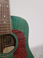 WASHBURN D-11/TBL Green Acoustic Guitar - Stunning Finish - Excellent - Image 10