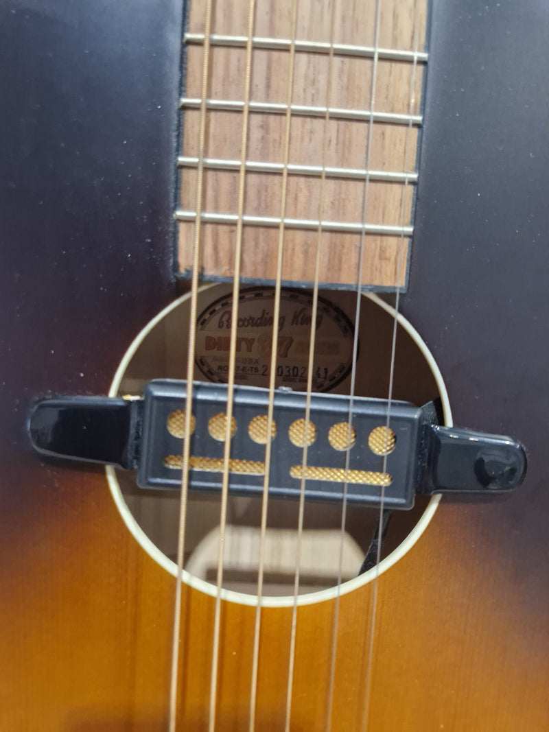 Recording King RPS-7-E-TS - Acoustic Electric Guitar - Sunburst - Excellent - Image 8