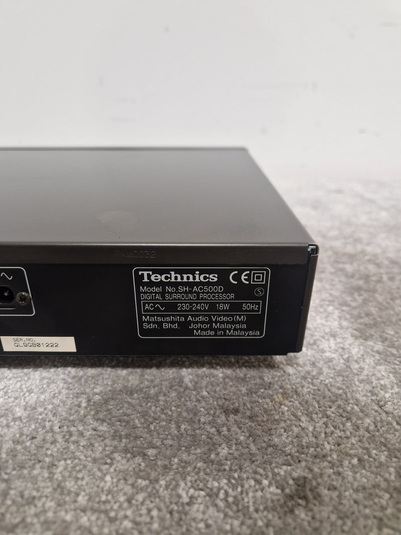 Technics Sh-Ac500d Surround Processor - High Precision Audio - Excellent w/ Original Box & Power Cable & remote control - Image 5