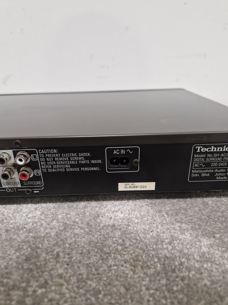 Technics Sh-Ac500d Surround Processor - High Precision Audio - Excellent w/ Original Box & Power Cable & remote control - Image 10