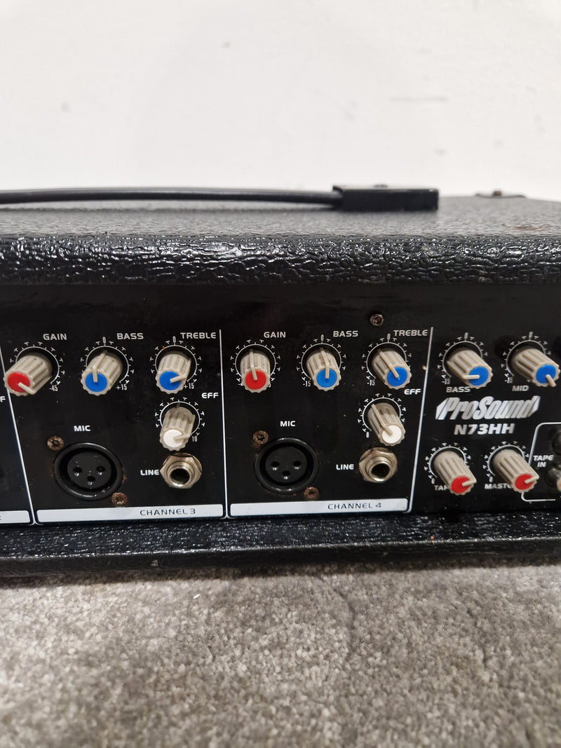 ProSound N73HH - Powered Mixer Head - 4 Channel - Black - Good w/ Power Cable - Image 3