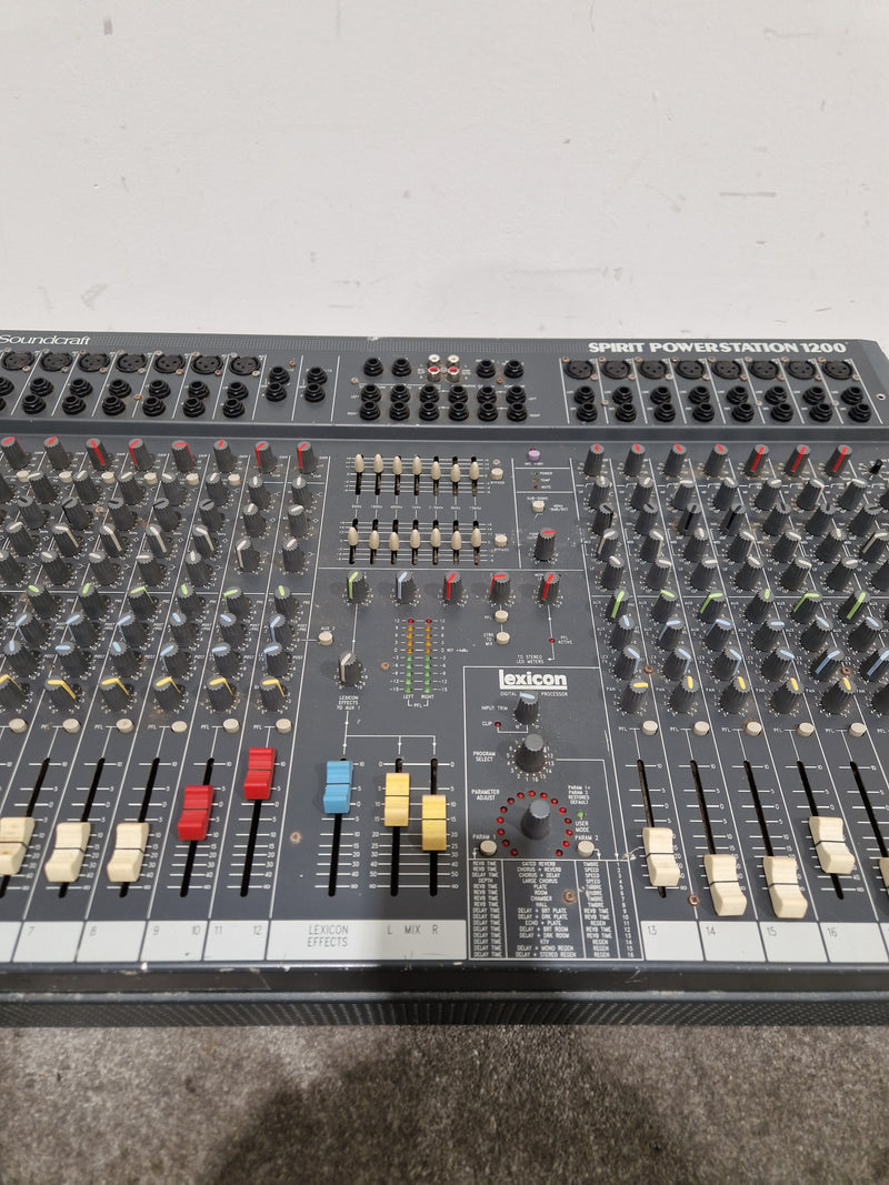 Soundcraft Spirit Powerstation 1200 - Powered Mixer - Good w/ Hard Case - Image 4