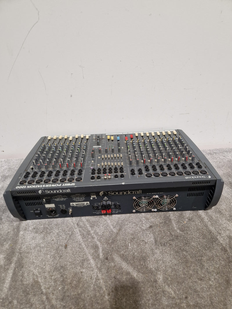 Soundcraft Spirit Powerstation 1200 - Powered Mixer - Good w/ Hard Case - Image 8