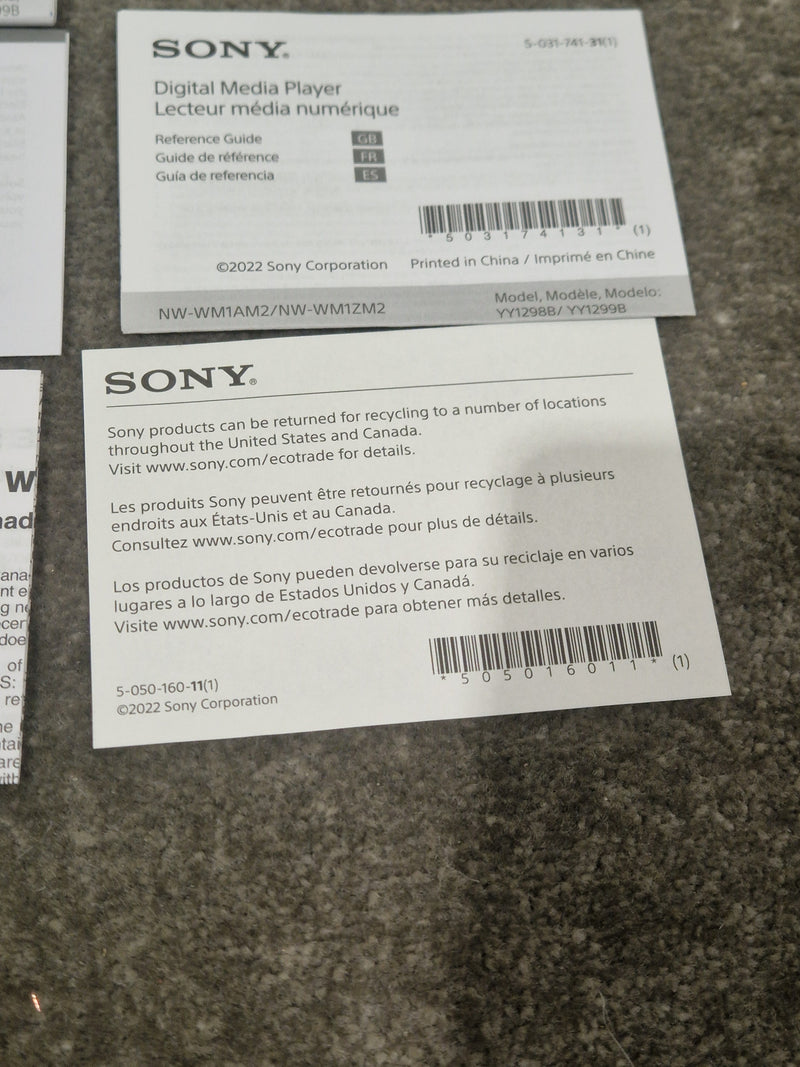 Sony NW-WM1AM2 - Digital Audio Player - Like New - Image 9