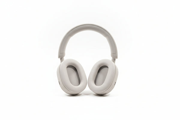 Sony WH-1000XM5 - Wireless Noise Cancelling Headphones - Beige/Cream - Headphones - Excellent w/ Hard Case