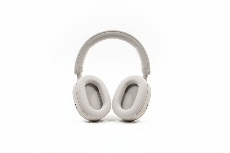 Sony WH-1000XM5 - Wireless Noise Cancelling Headphones - Beige/Cream - Headphones - Excellent w/ Hard Case - Image 1