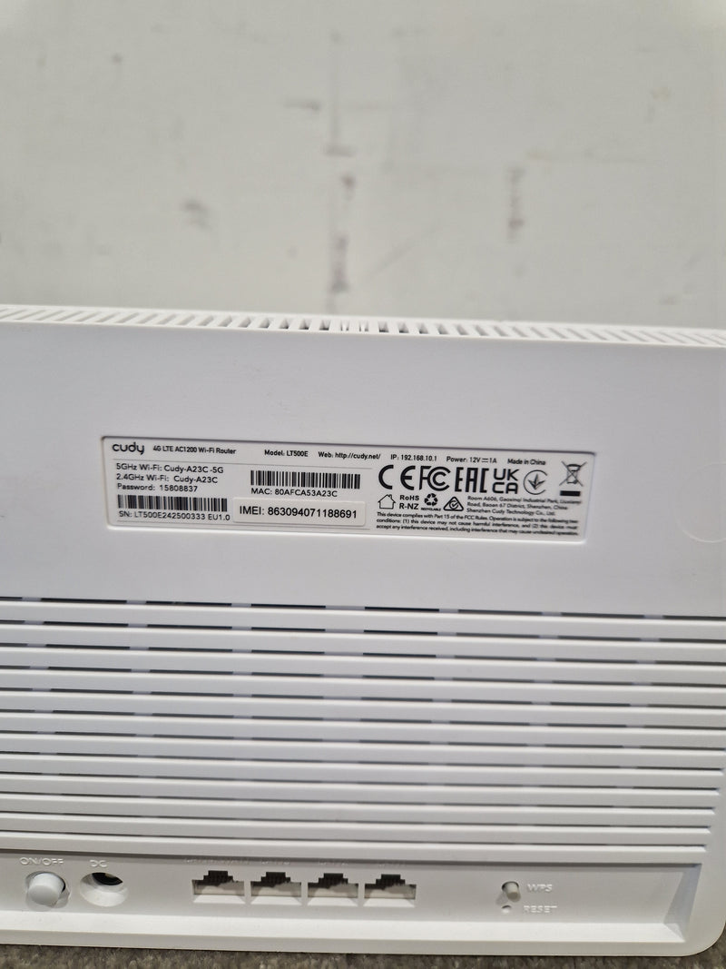 Cuddy LTE AC1200 LT500E Router - High-Speed Dual Band - Excellent w/ Original Box - Image 5