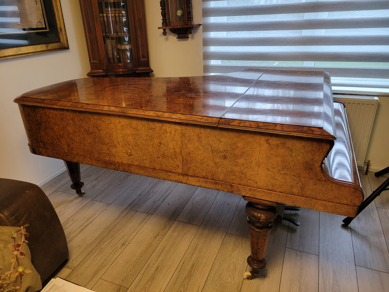 Collard & Collard Grand Piano - Burr Walnut - Excellent (Read Description) - Image 7