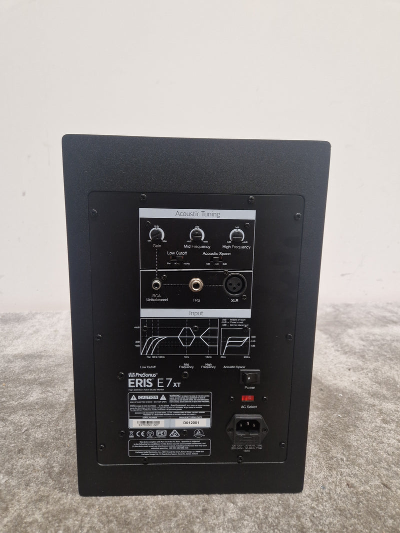 PreSonus Eris E7 XT - Studio Monitor - Single Unit - Black - Excellent w/ Power Cable, Manual's - Image 5