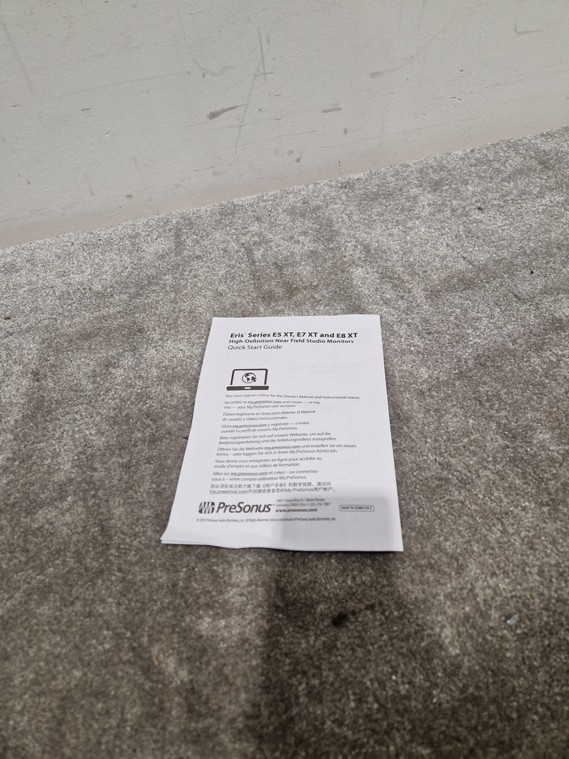 PreSonus Eris E7 XT - Studio Monitor - Single Unit - Black - Excellent w/ Power Cable, Manual's - Image 11