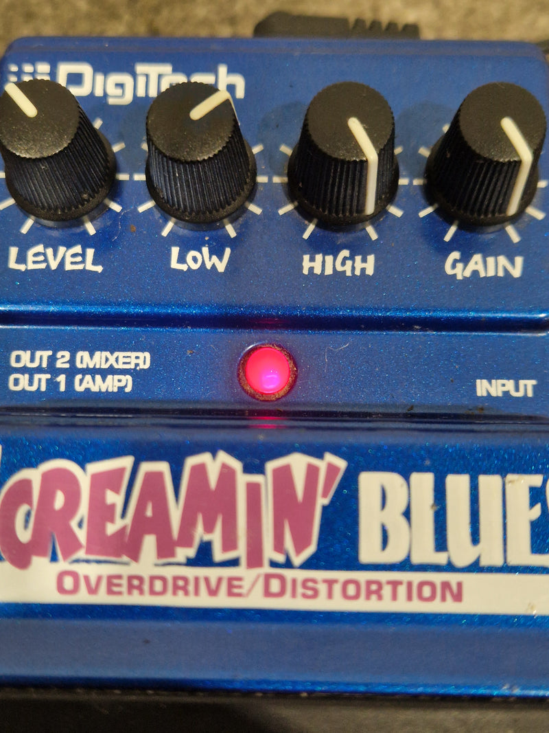 DigiTech Screamin' Blues - Overdrive/Distortion Pedal - Blue - Excellent - Image 9