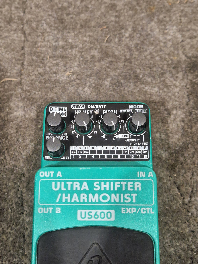 Behringer US600 Ultra Shifter/Harmonist - Effects Pedal - Green - Excellent w/ Original Box & Manuals - Image 8