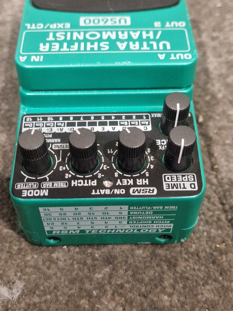 Behringer US600 Ultra Shifter/Harmonist - Effects Pedal - Green - Excellent w/ Original Box & Manuals - Image 12