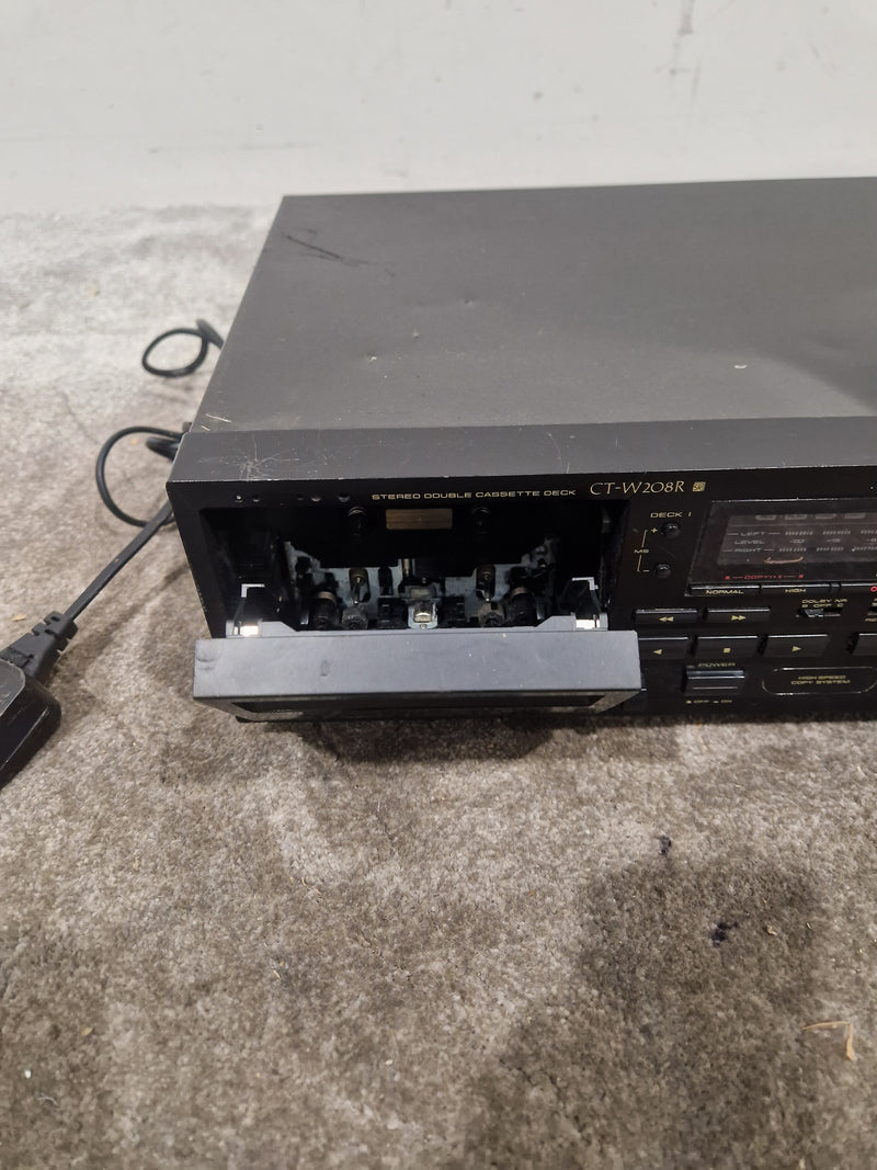 Pioneer CT-W208R - Stereo Double Cassette Deck - Black - Spares or Repair w/ Cables - Image 12
