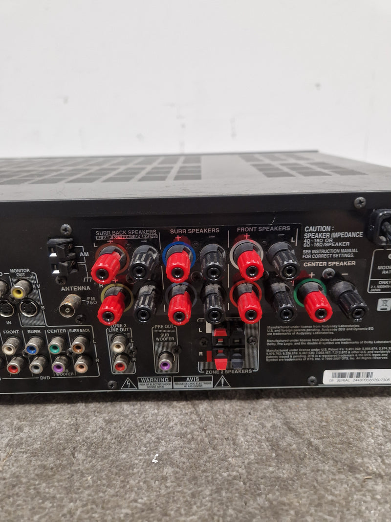 Onkyo TX-SR506 - AV Receiver - Black - Good w/ Cables - Image 10