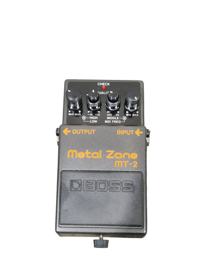 Boss MT-2 - Metal Zone Distorion Effects Pedal - Excellent w/ Original Box