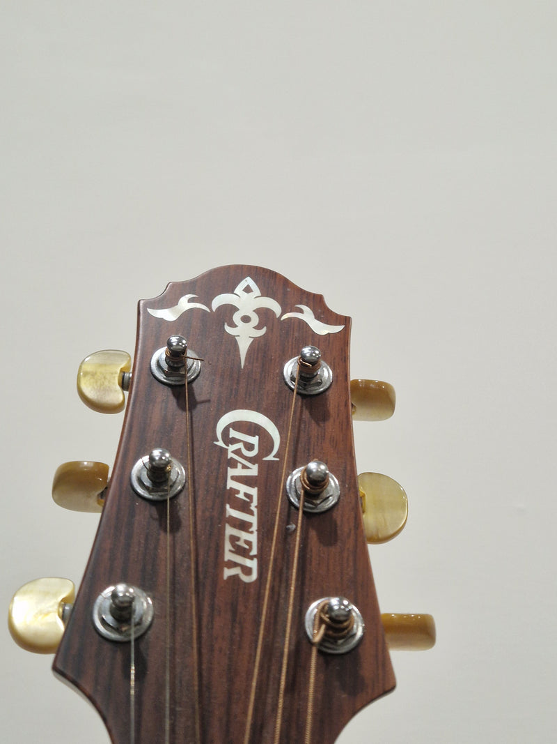 Crafter GAE 15L/N - Electro Acoustic Guitar - left handed Natural/Cedar Top - Excellent w/ Hard Case - Image 9