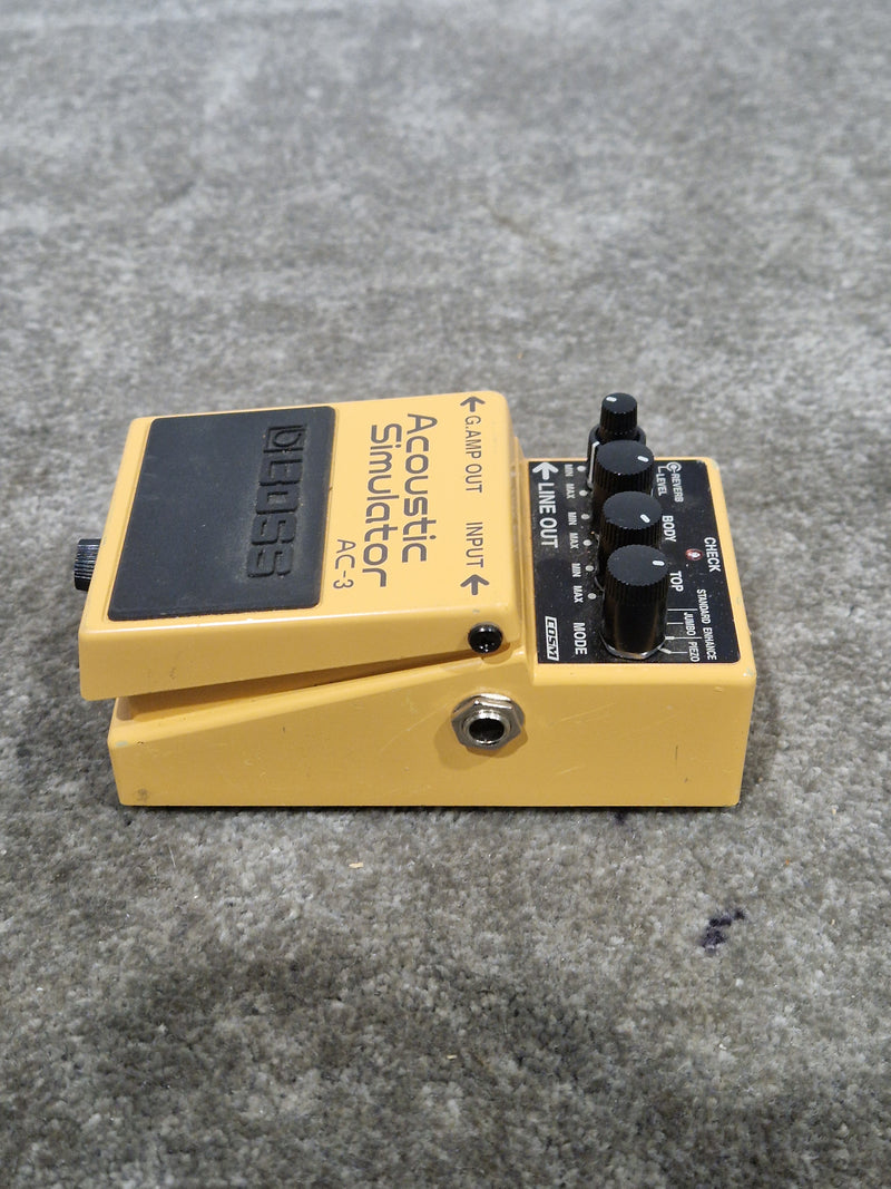 BOSS AC-3 Acoustic Simulator - Guitar Effects Pedal - Orange - Good - Image 3