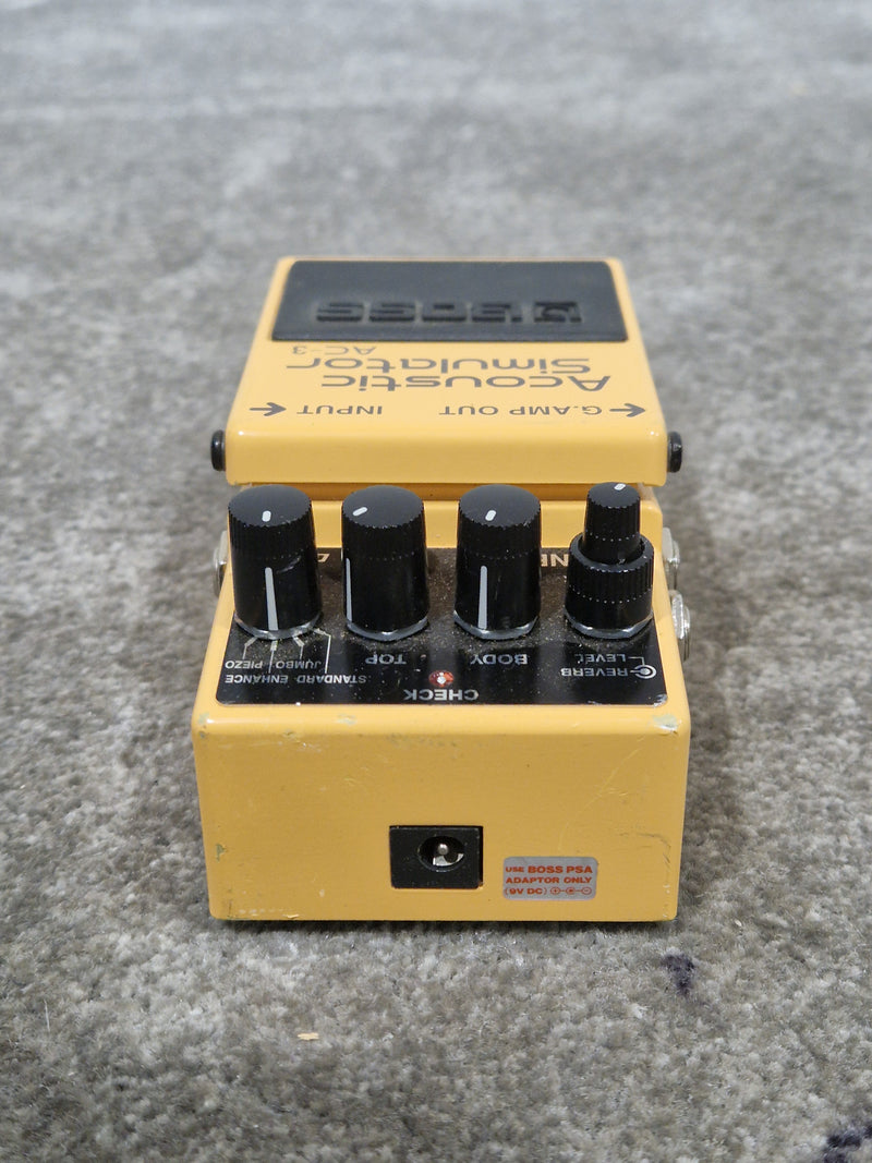 BOSS AC-3 Acoustic Simulator - Guitar Effects Pedal - Orange - Good - Image 4